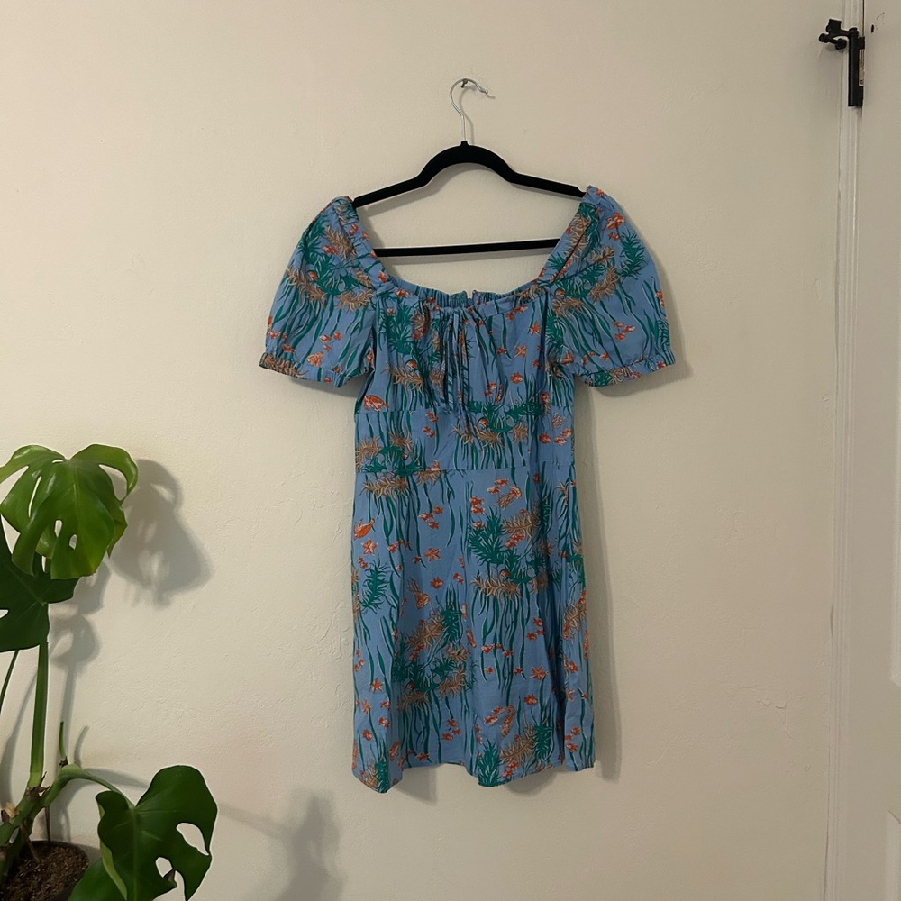 HVN Mini Sea Print Dress